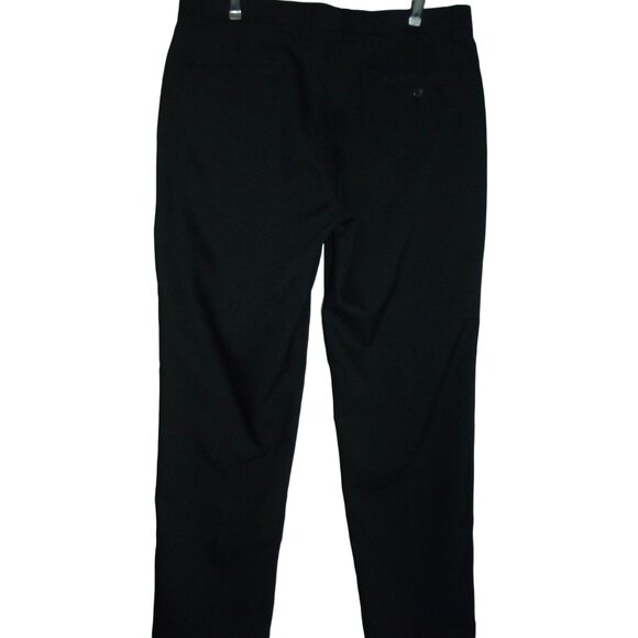 oobe Mens Black Polyester Pants 32 x 30 Flat Front Straight Leg work - Picture 3 of 8